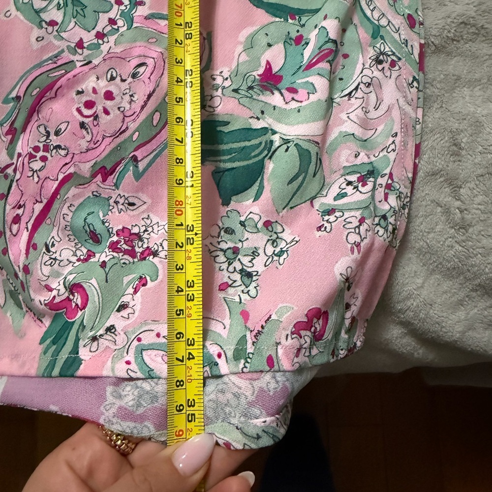 Carmen Marc Valvo Pink and Blue Floral Swim Coverup new - Picture 11 of 12